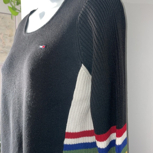 Vintage Y2K Tommy Hilfiger rainbow knit long sleeved sweater - Picture 4 of 8